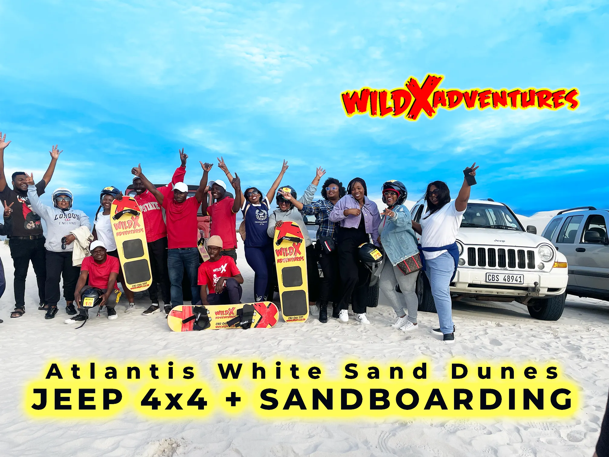 Activity Combo: Jeep 4x4 Tour and Classic Sandboarding with WildX Adventures