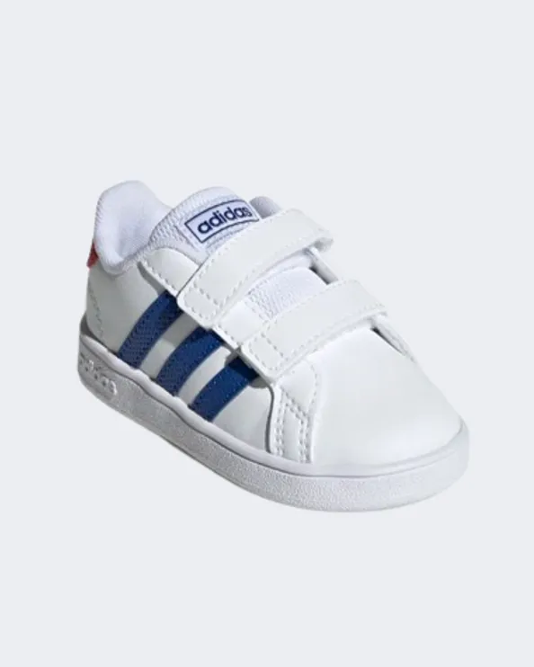 Adidas Grand Court Infant-Boys Lifestyle Shoes White/Blue Gx5749