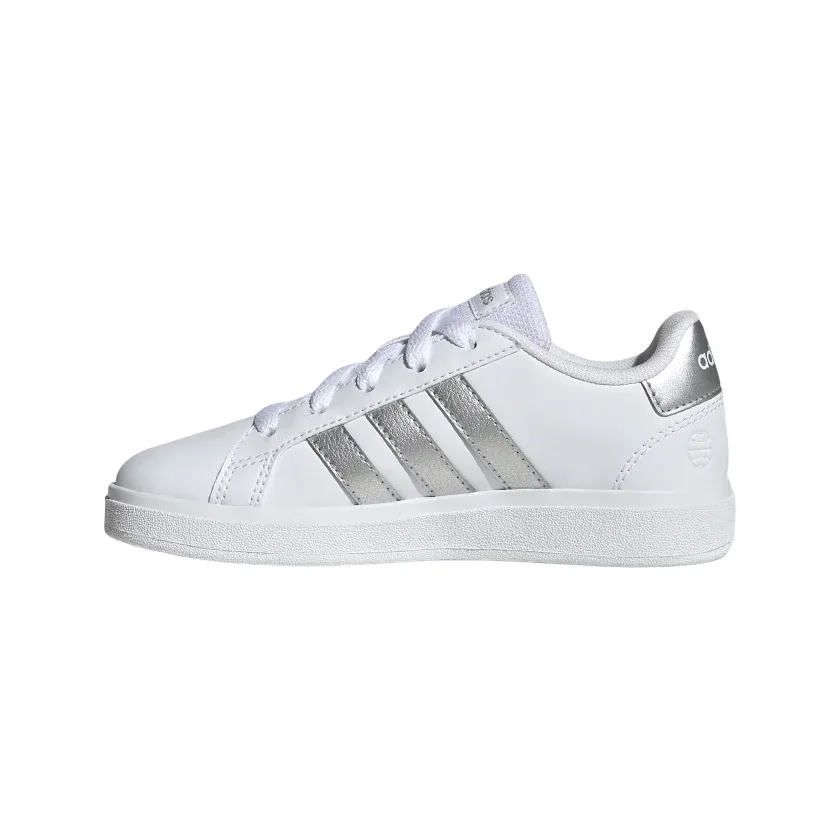 Adidas sneakers retrò tennis da ragazza GW6506 white-silver