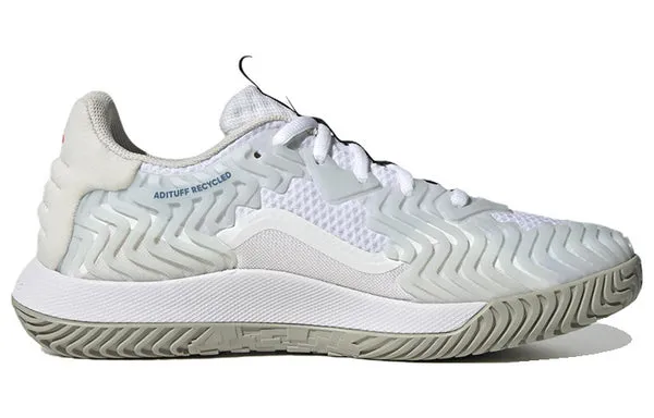 Adidas SoleMatch Control Tennis Shoes 'White Black Lucid Blue', white