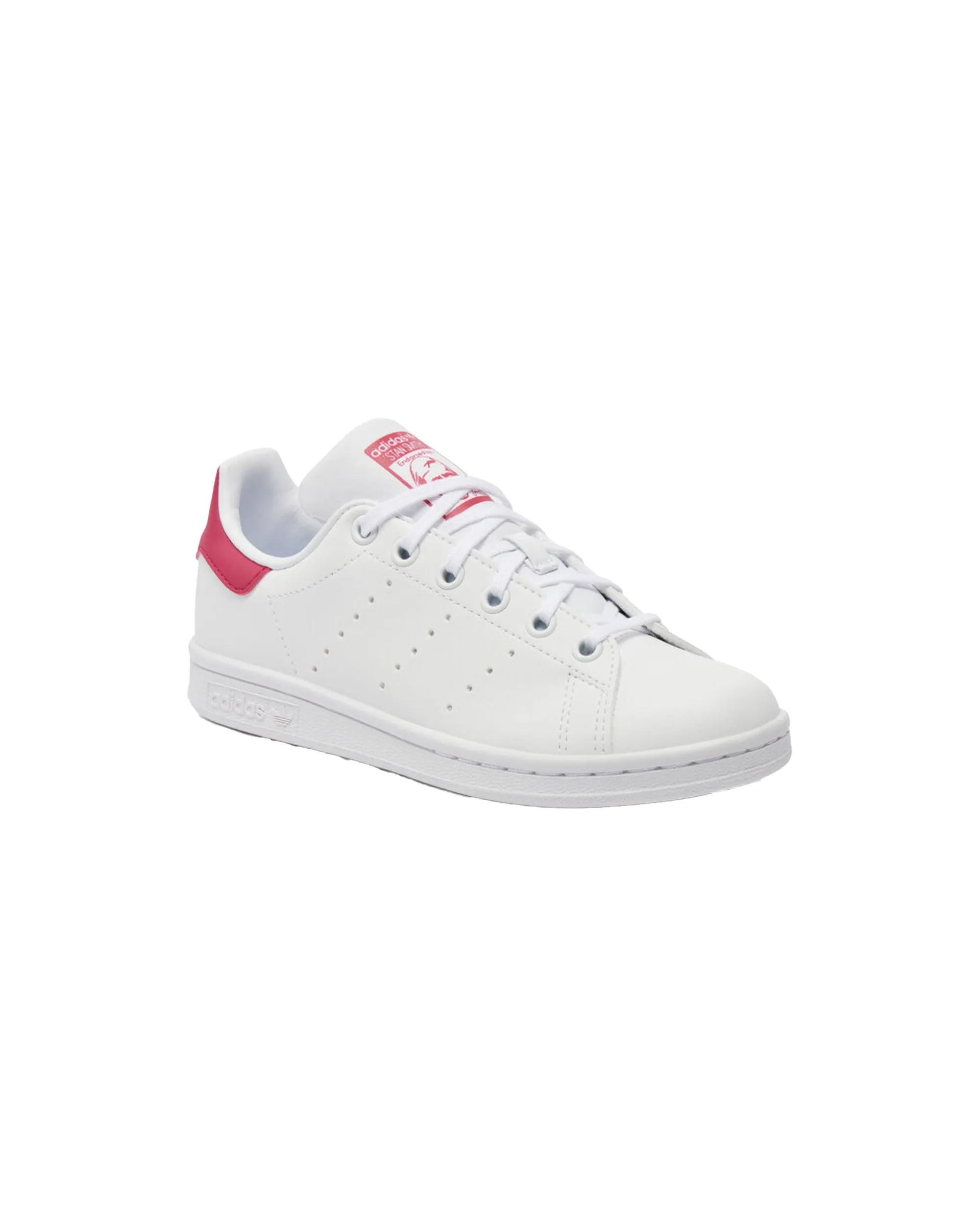 Adidas Stan Smith J Bianco Fuxia