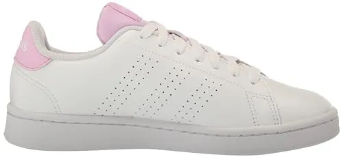 adidas Women's Advantage Sneaker, White/White/Bliss Lilac, 10