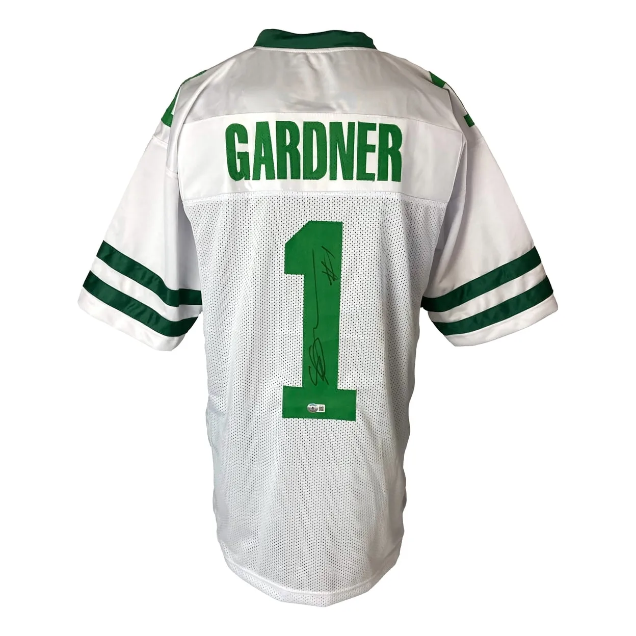 Ahmad Sauce Gardner New York Signed White Football Jersey BAS