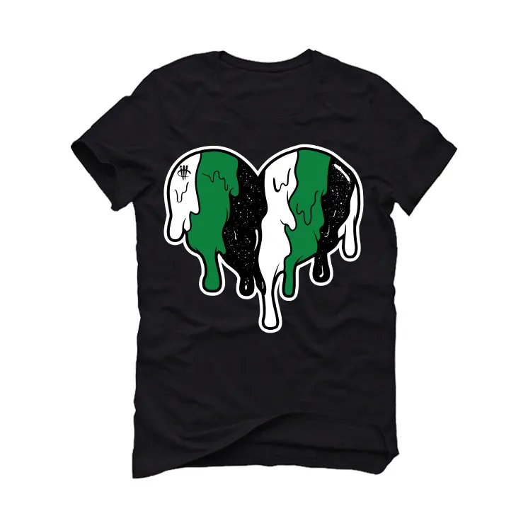 Air Jordan 1 High OG “Lucky Green” | illcurrency Black T-Shirt (HEART)