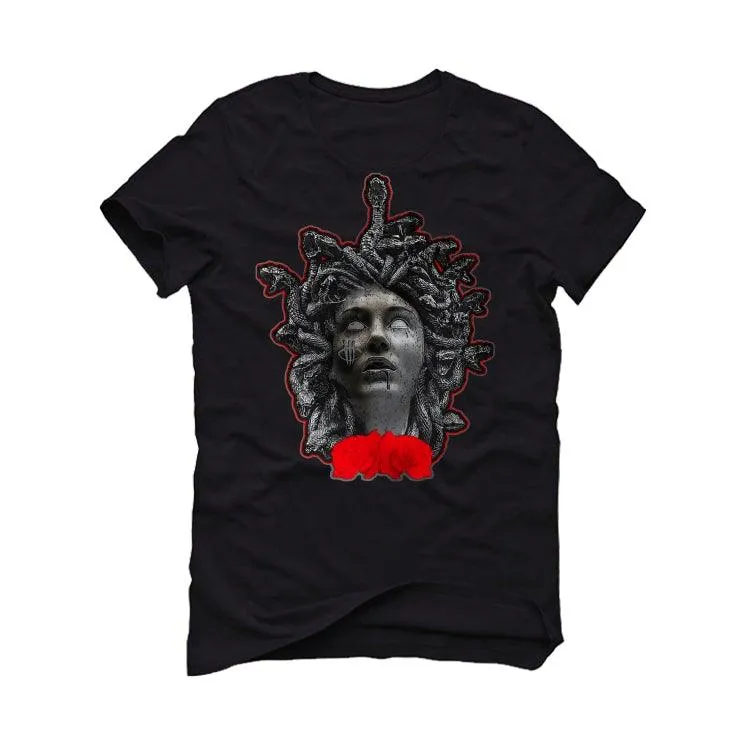 Air Jordan 4 “Red Thunder” Black T-Shirt (ILLDUSSA)