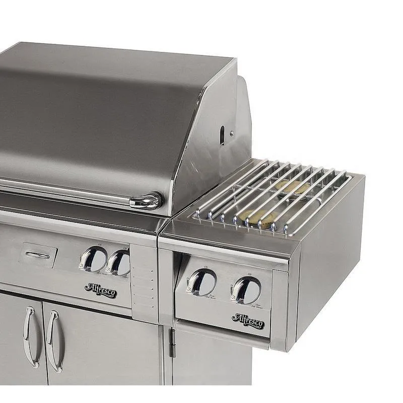 Alfresco 14-Inch in Stainless Steel with Double Side Burner for Cart Mount - Natural Gas