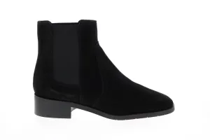 Aquatalia Tamera Suede Elastic 34L3825-BLK Womens Black Suede Chelsea Boots