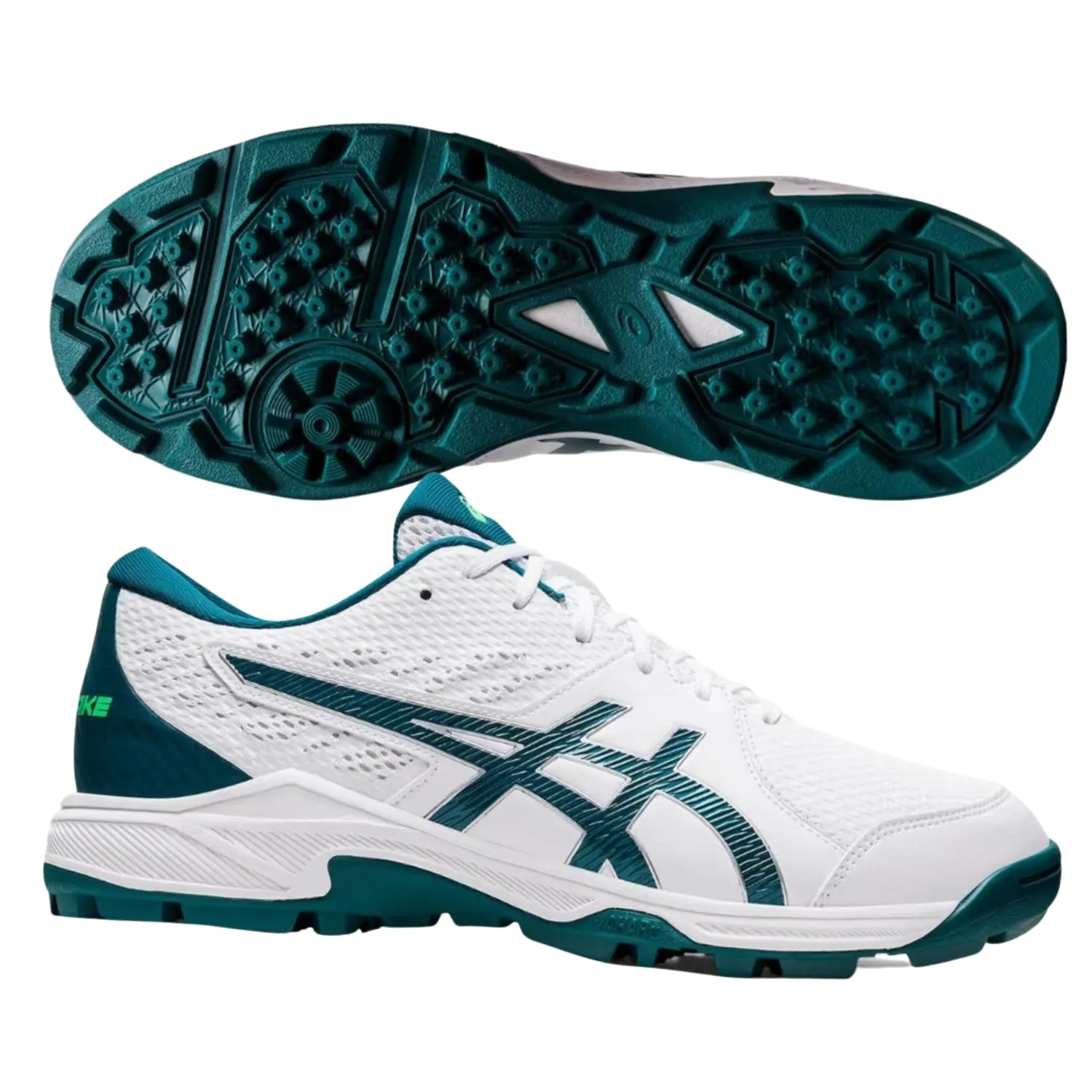 Asics Shoes, Gel-Peake 2, Cricket Shoes White/Velvet Pine