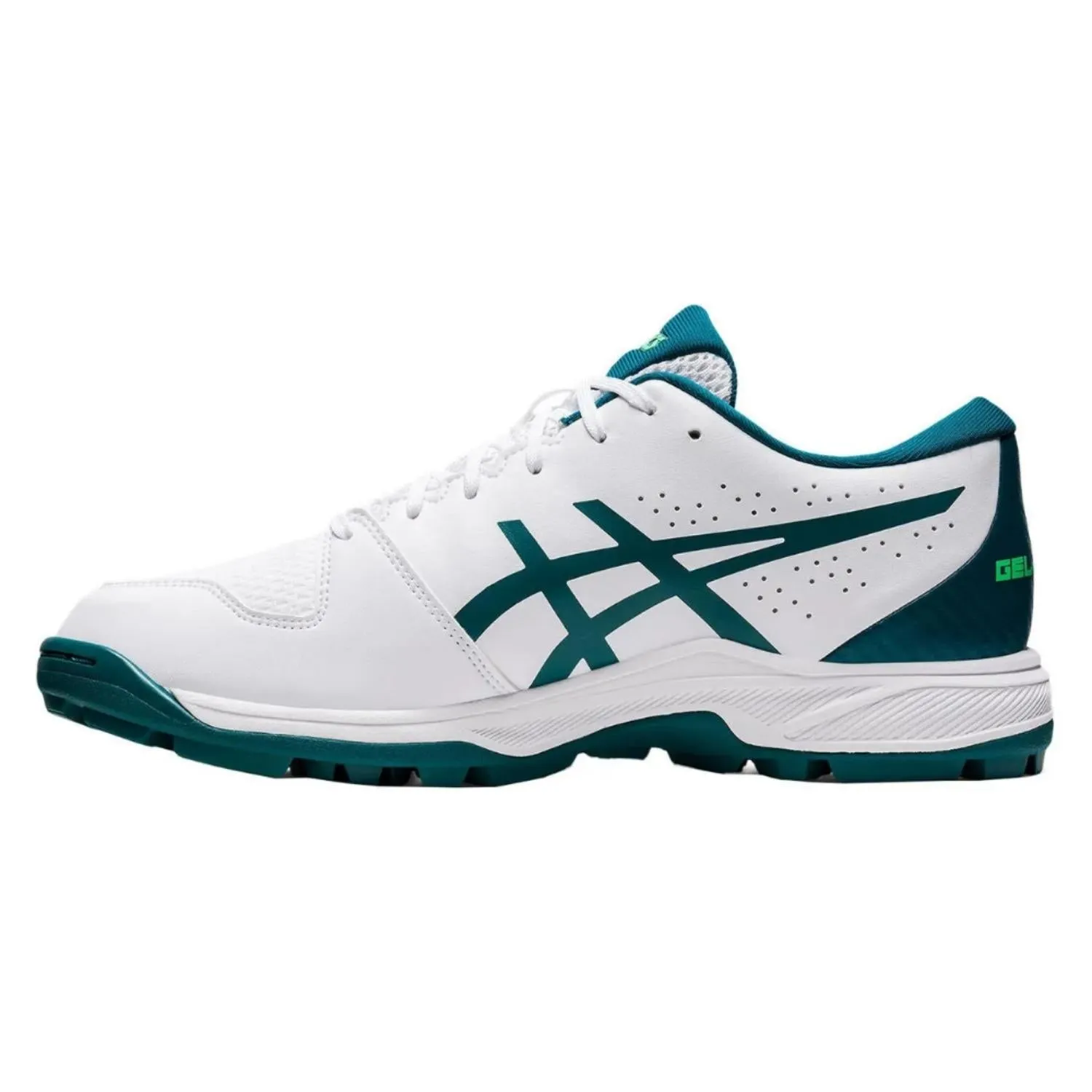 Asics Shoes, Gel-Peake 2, Cricket Shoes White/Velvet Pine