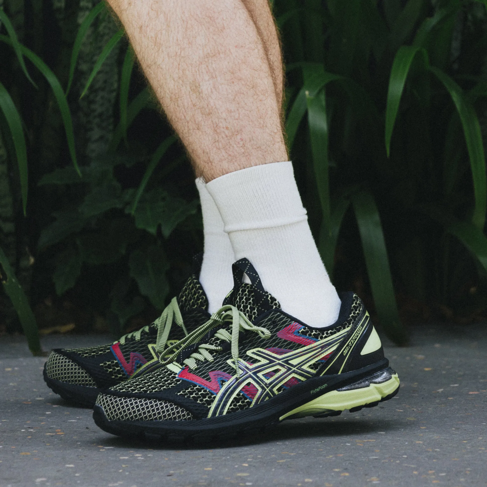 Asics US4-S Gel-Terrain Classic Black/Neon Lime 1203A394.001