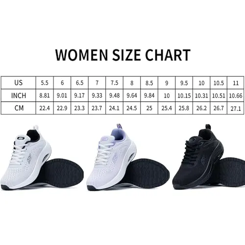 B BEASUR Womens Walking Shoes with Arch Support Orthotic Sneakers Plantar Fasciitis Fashion Athletic Tennis Shoes Darkgrey US 10.5