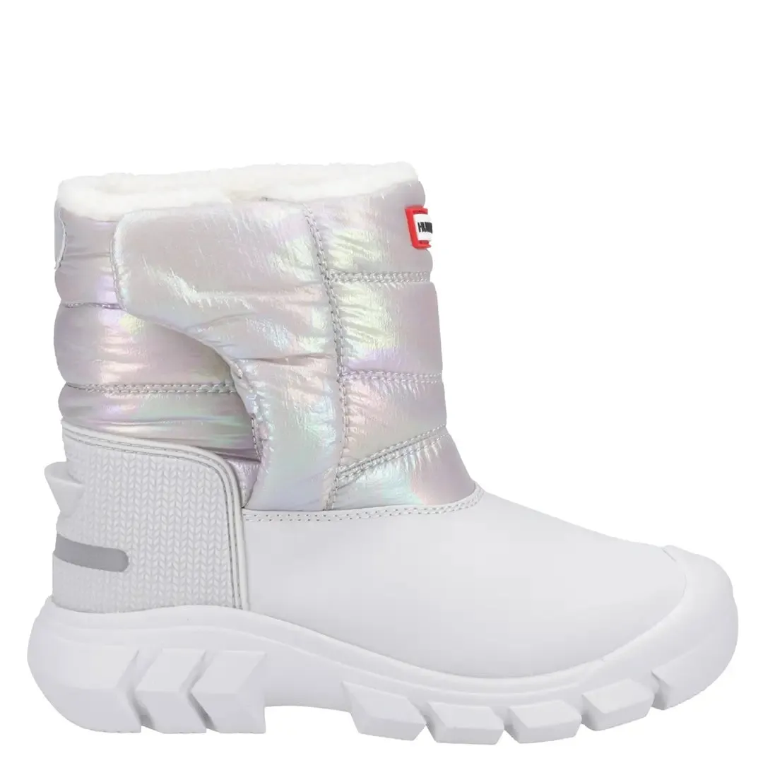 Big Kids Intrepid Snow Boot - Patter Grey/Rainbow by Hunter