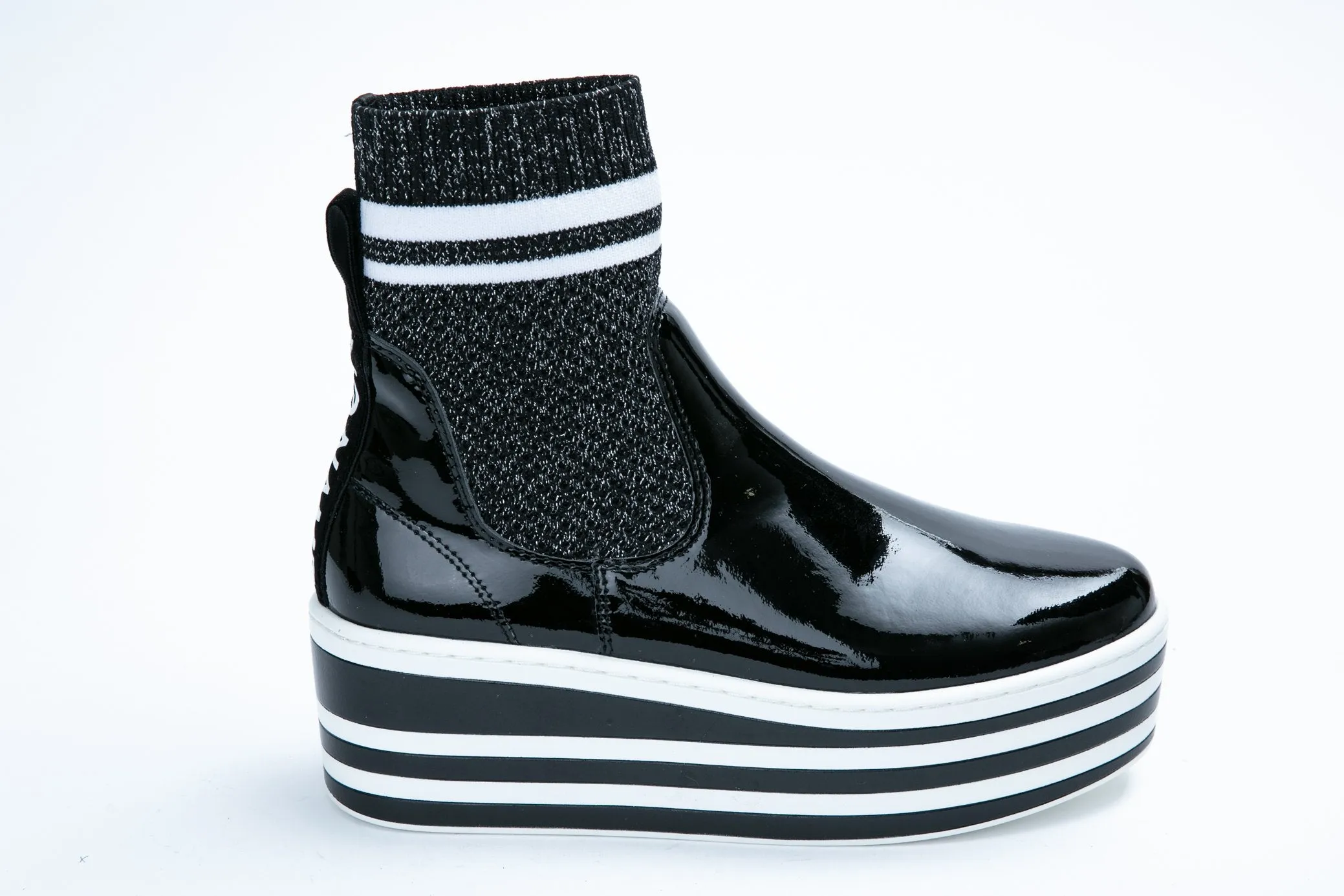 Boost Socks Patent Black