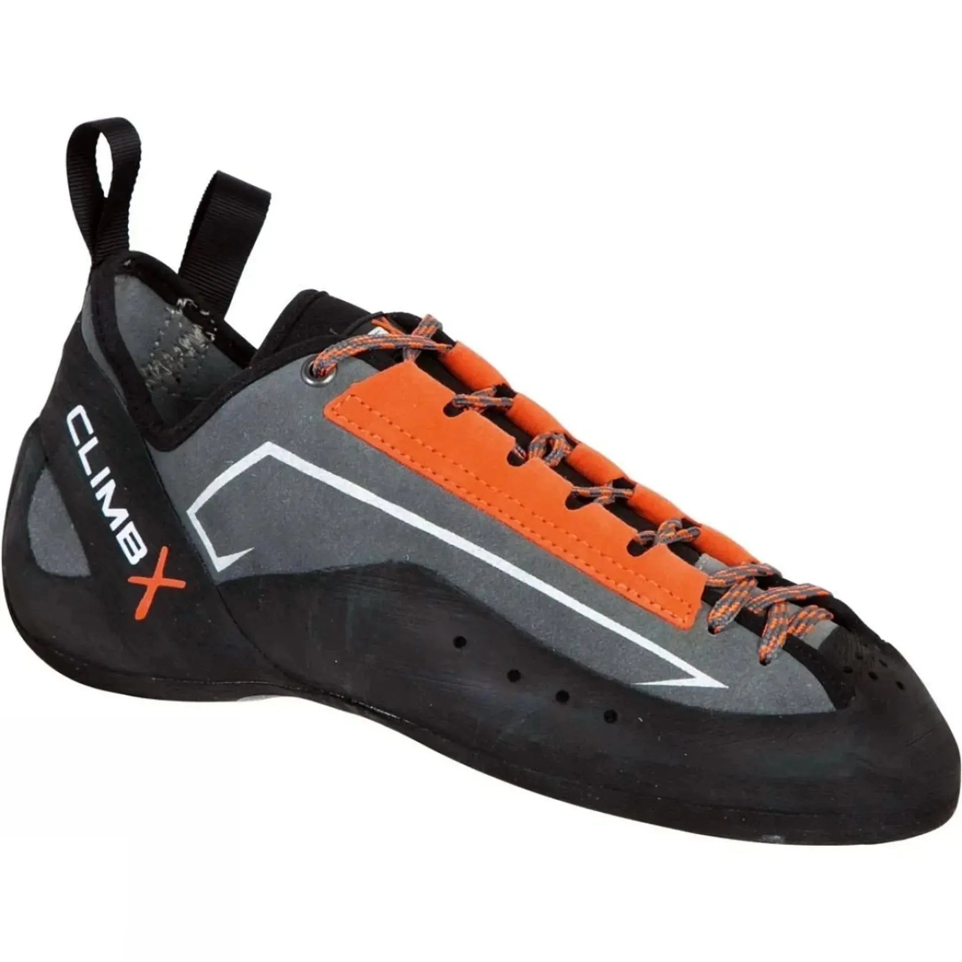 ClimbX Crush Lace Climbing Shoes - Grey/Orange