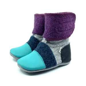 Cosmic Felted Wool Booties