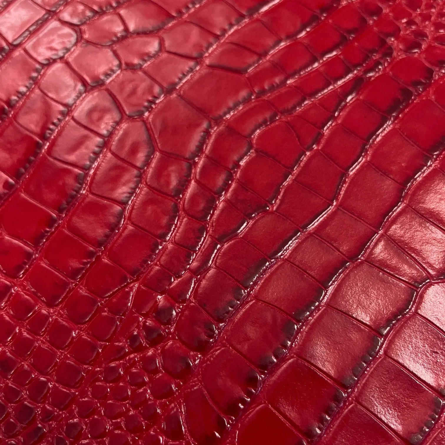 Croc Embossed Cow Hide