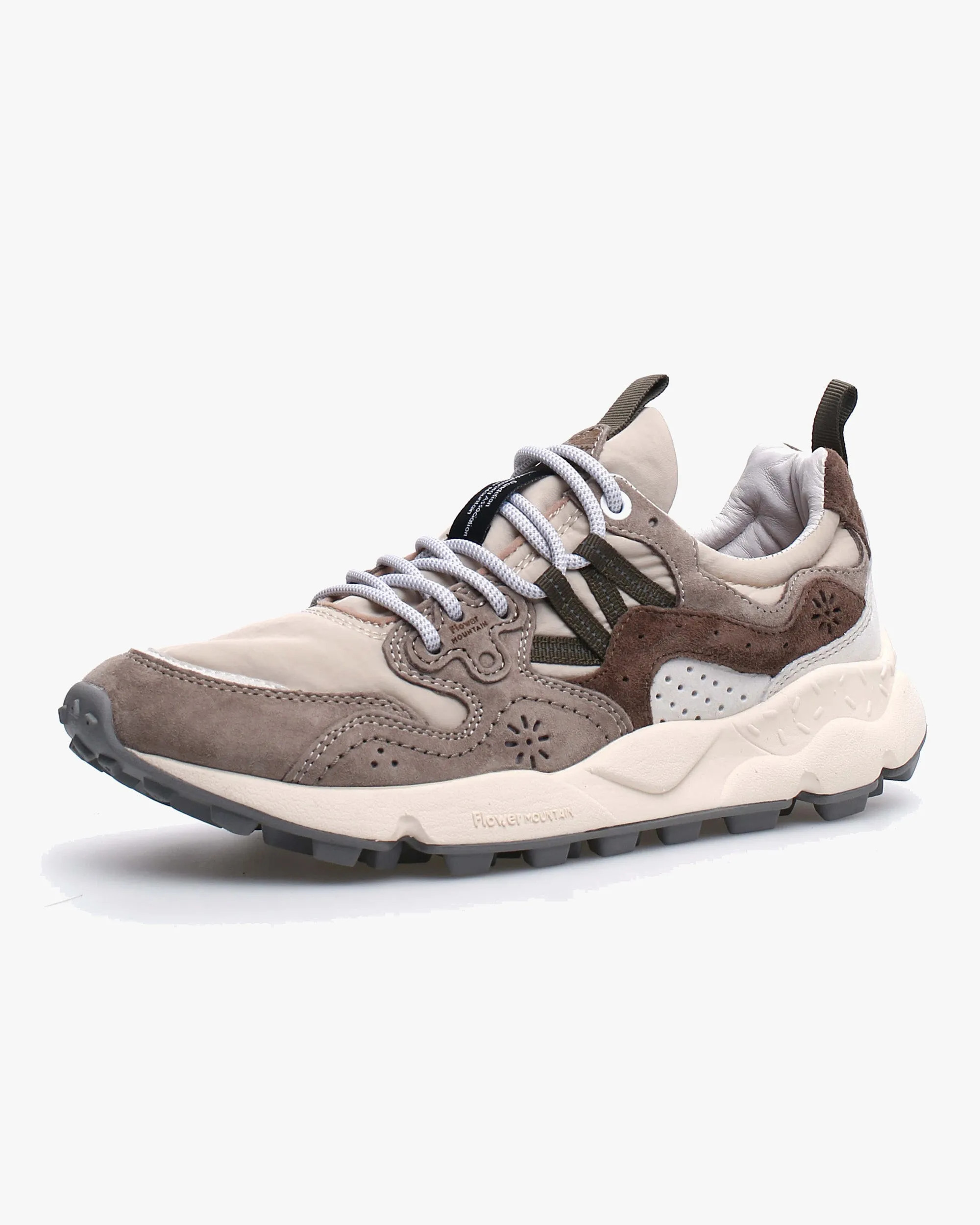 Flower Mountain Yamano 3 Suede & Nylon - Off White / Beige