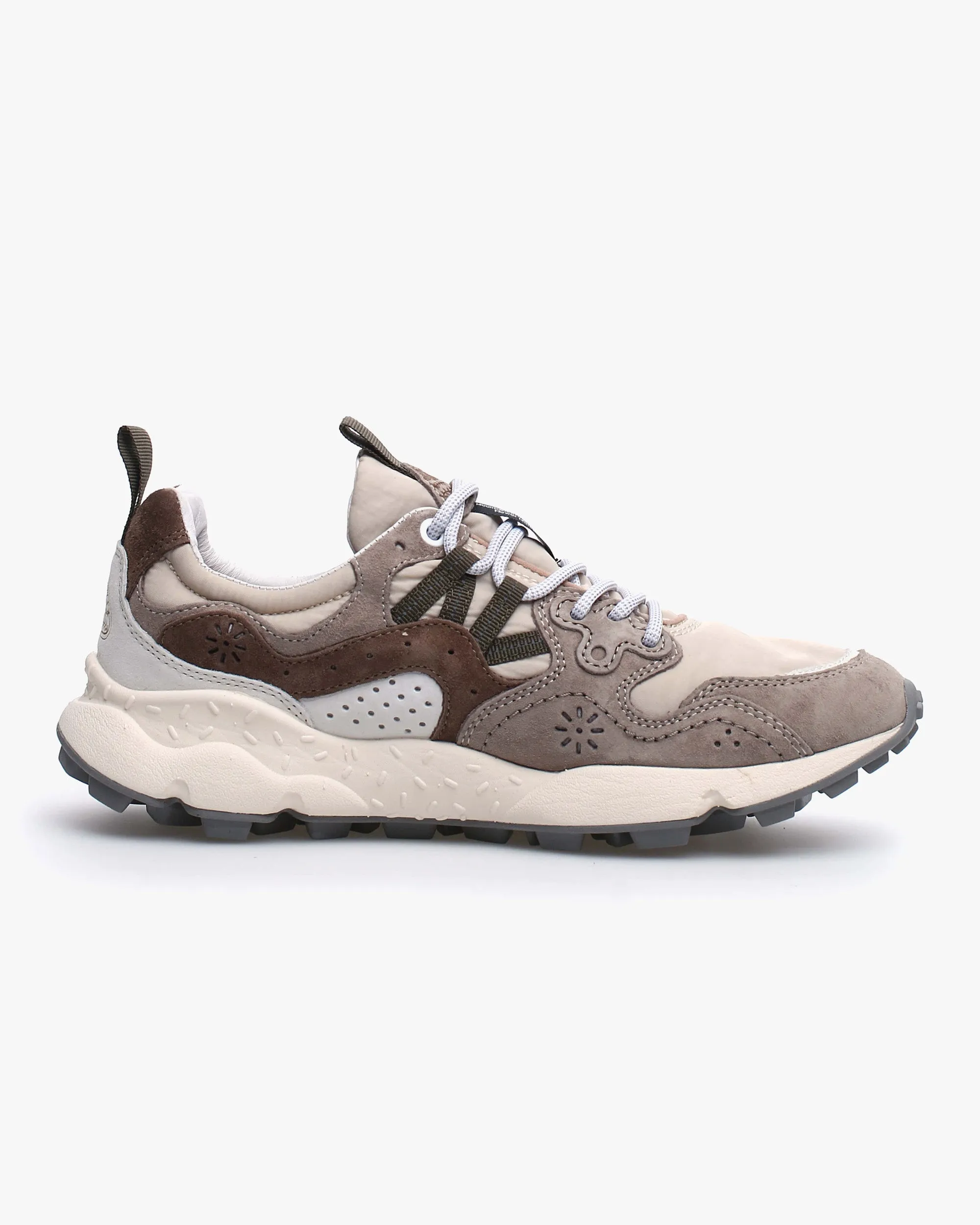 Flower Mountain Yamano 3 Suede & Nylon - Off White / Beige