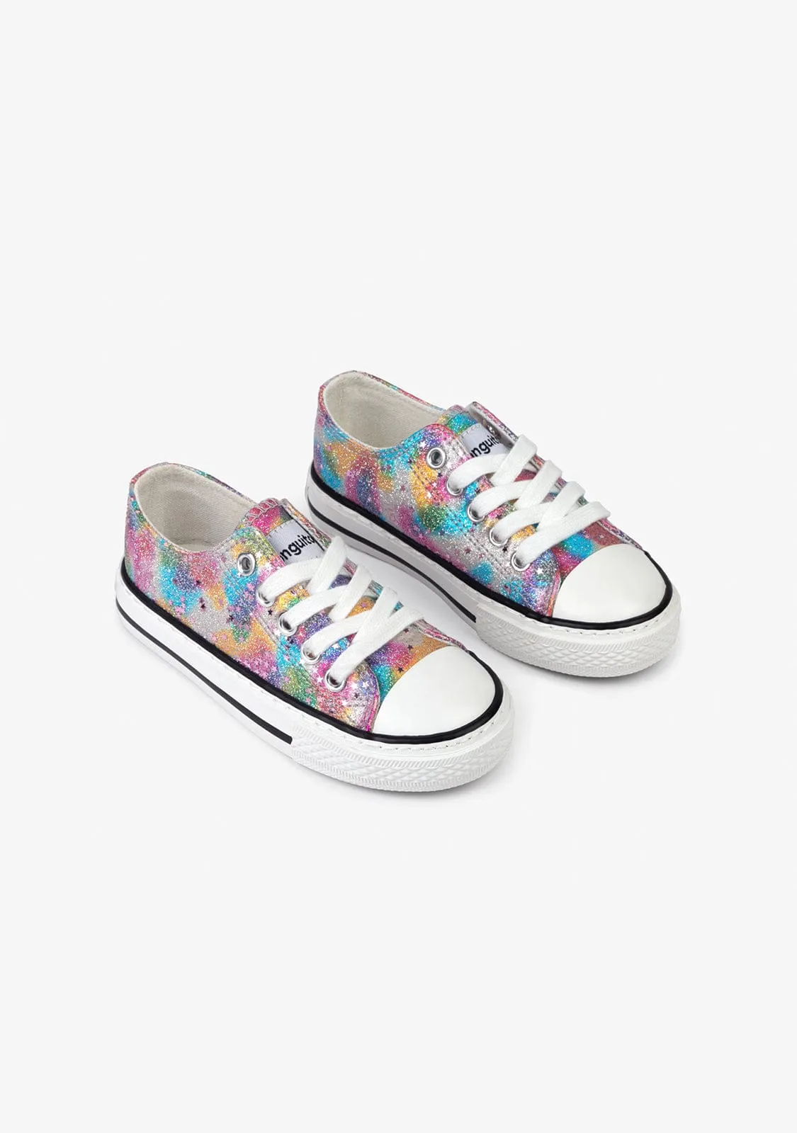 Girl's Glitter Multicolor Sneakers