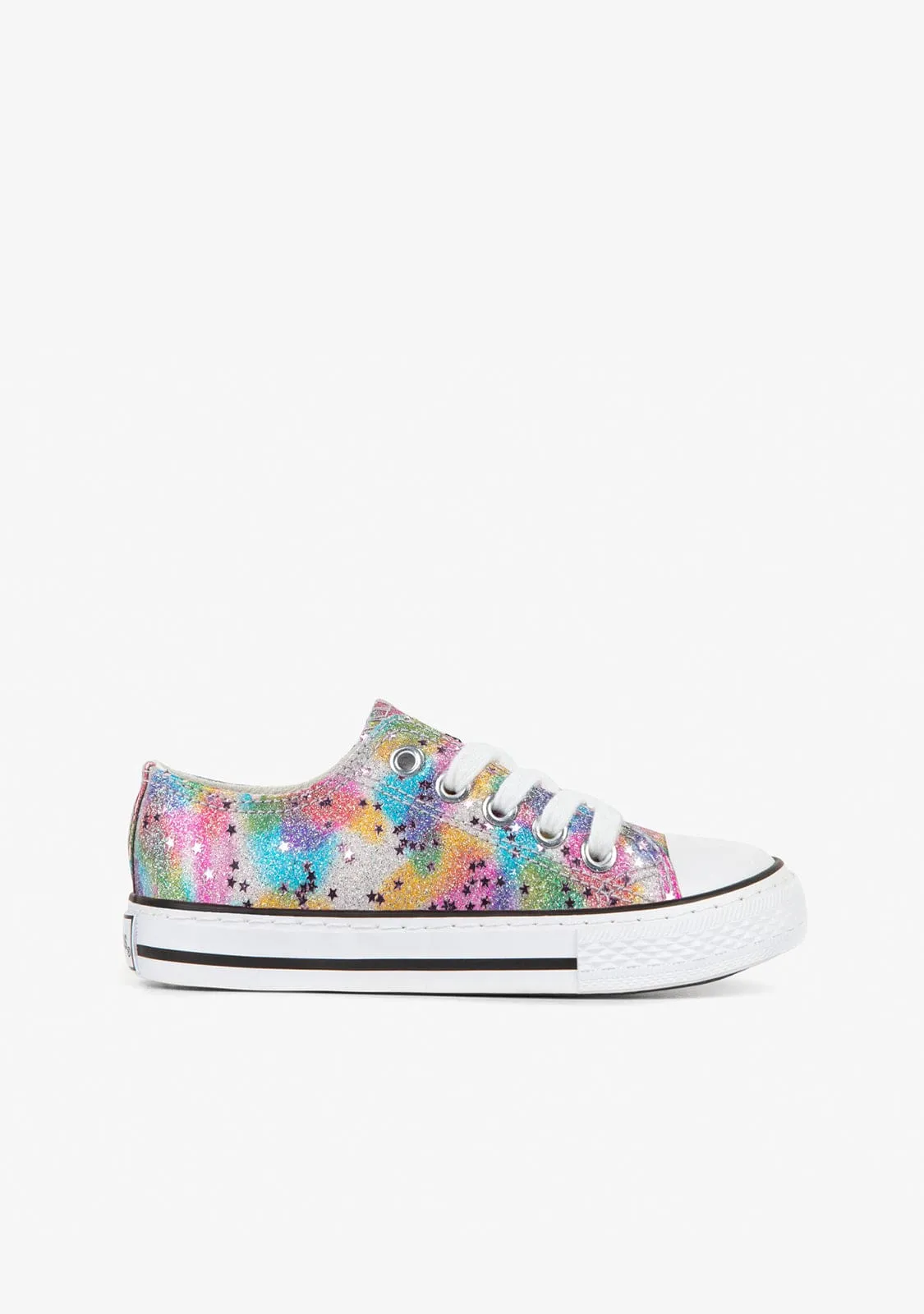 Girl's Glitter Multicolor Sneakers