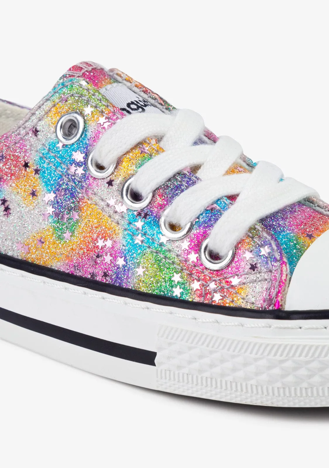 Girl's Glitter Multicolor Sneakers