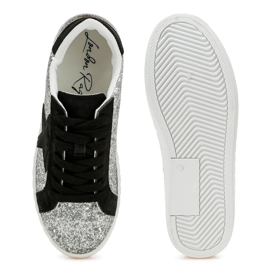 Glitter Star Chunky Sneakers