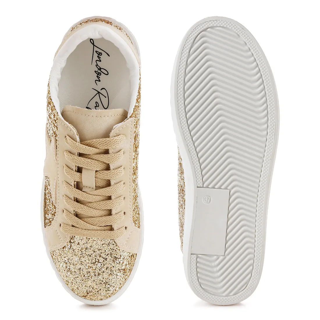 Glitter Star Chunky Sneakers