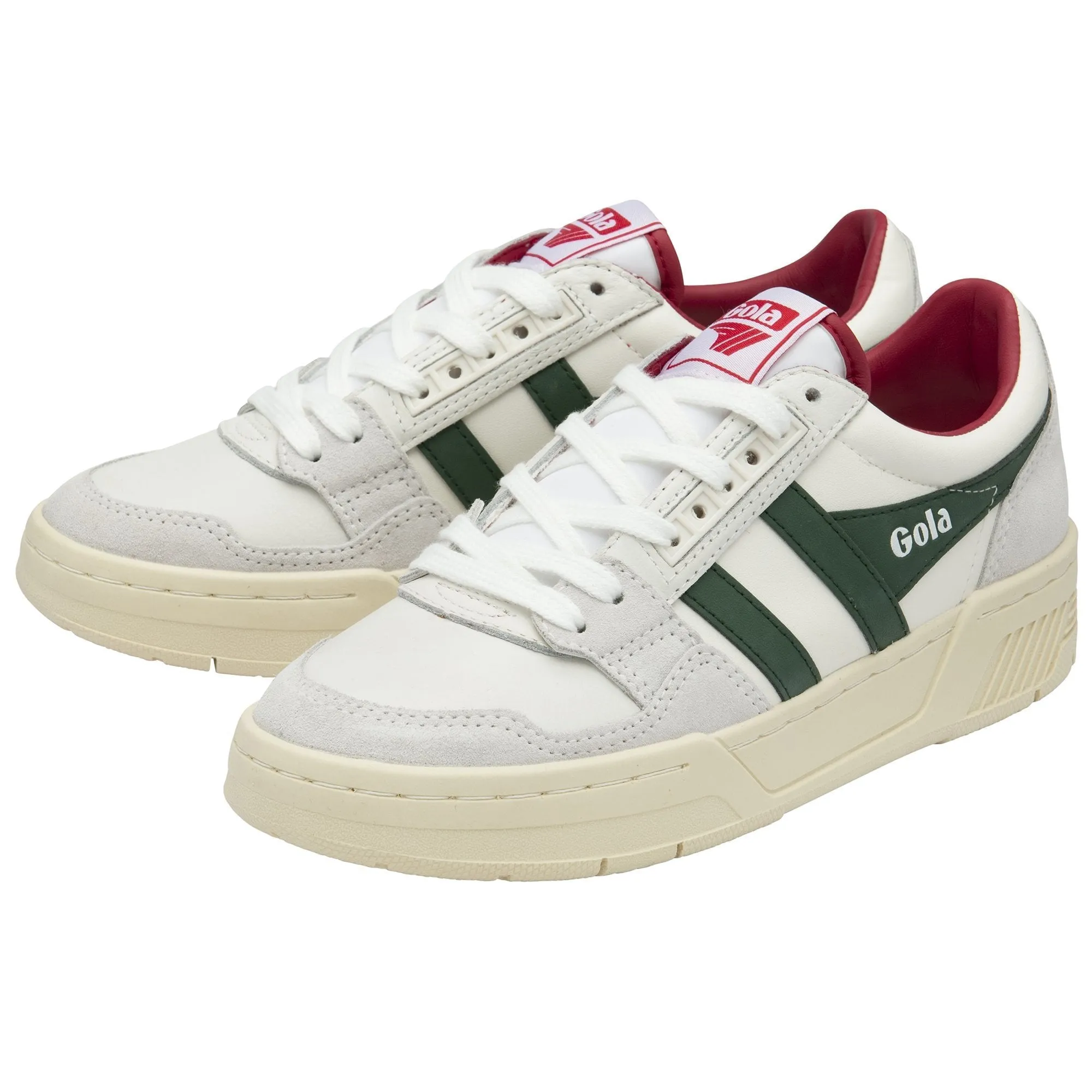 Gola Classics Women's Challenge '84 Sneakers White/Evergreen/Raspberry