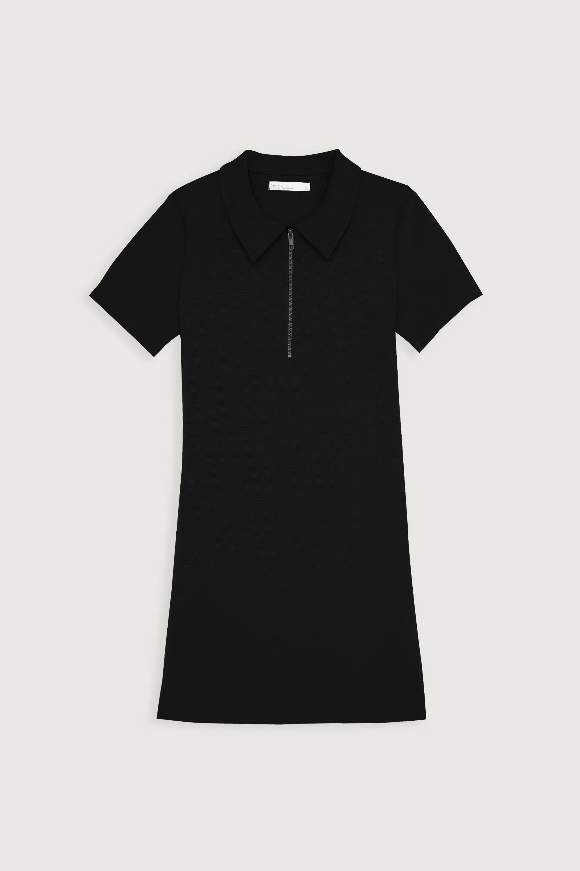 HALF ZIP MINI DRESS