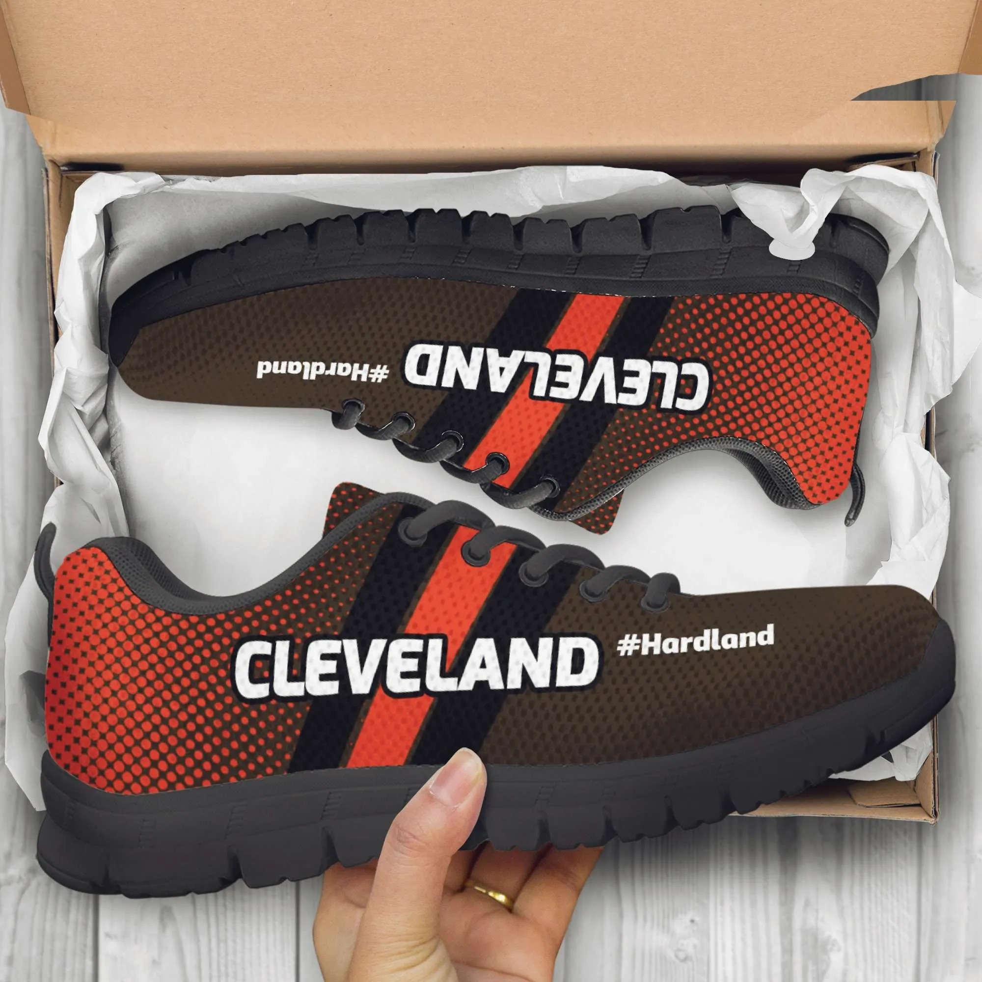 #HardLand Cleveland Fan Mesh Fabric Running Shoes