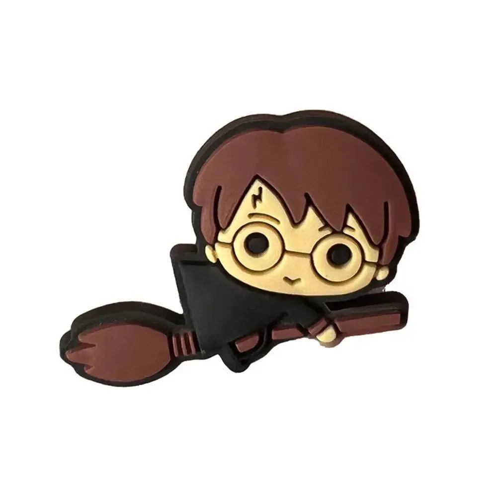 Harry Potter Shoe Charms - Anime Shoe Accessories for Boys - Sandals Garden Shoe Buckle - PVC DIY Wrist Strap Buckle