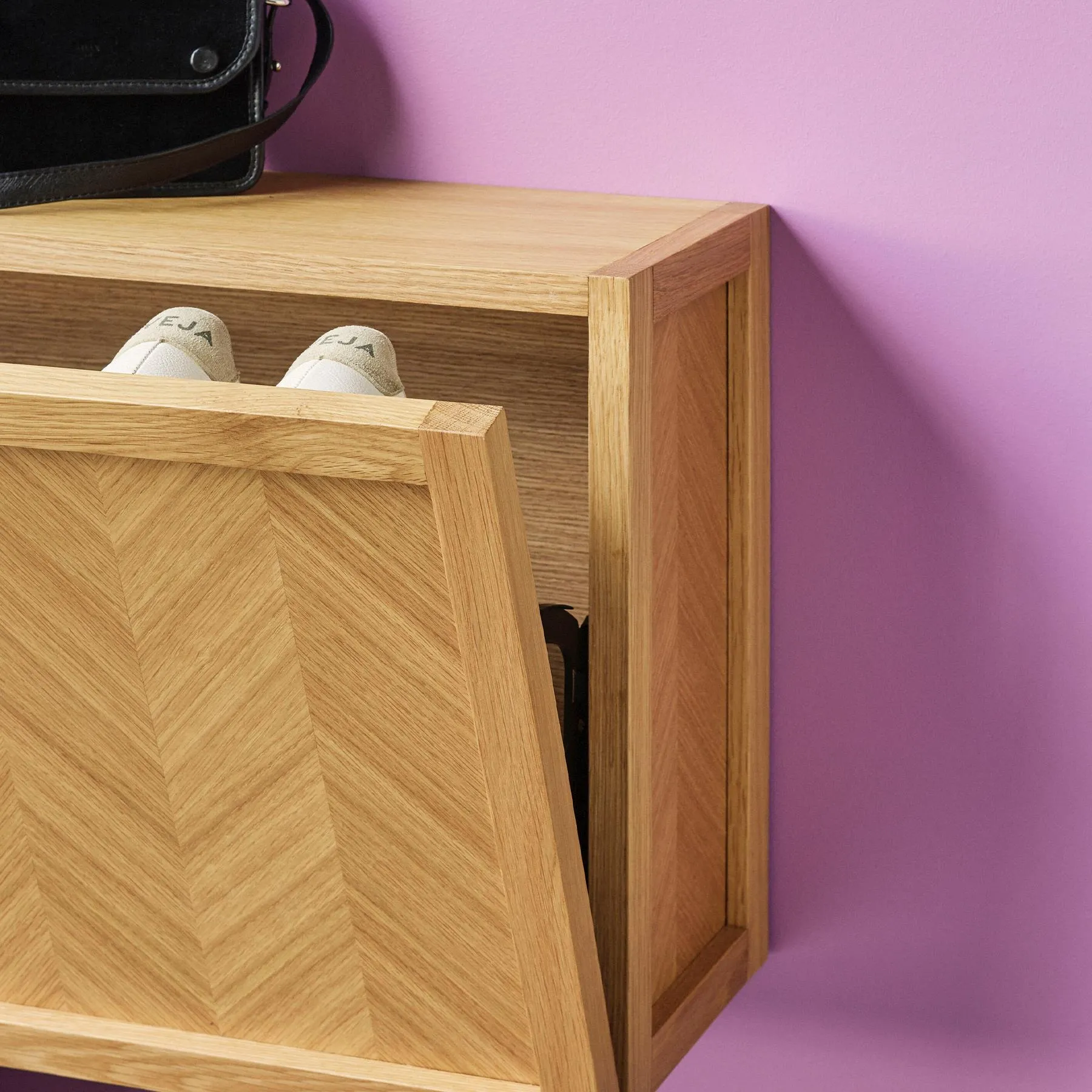 Herringbone Shoe Cabinet