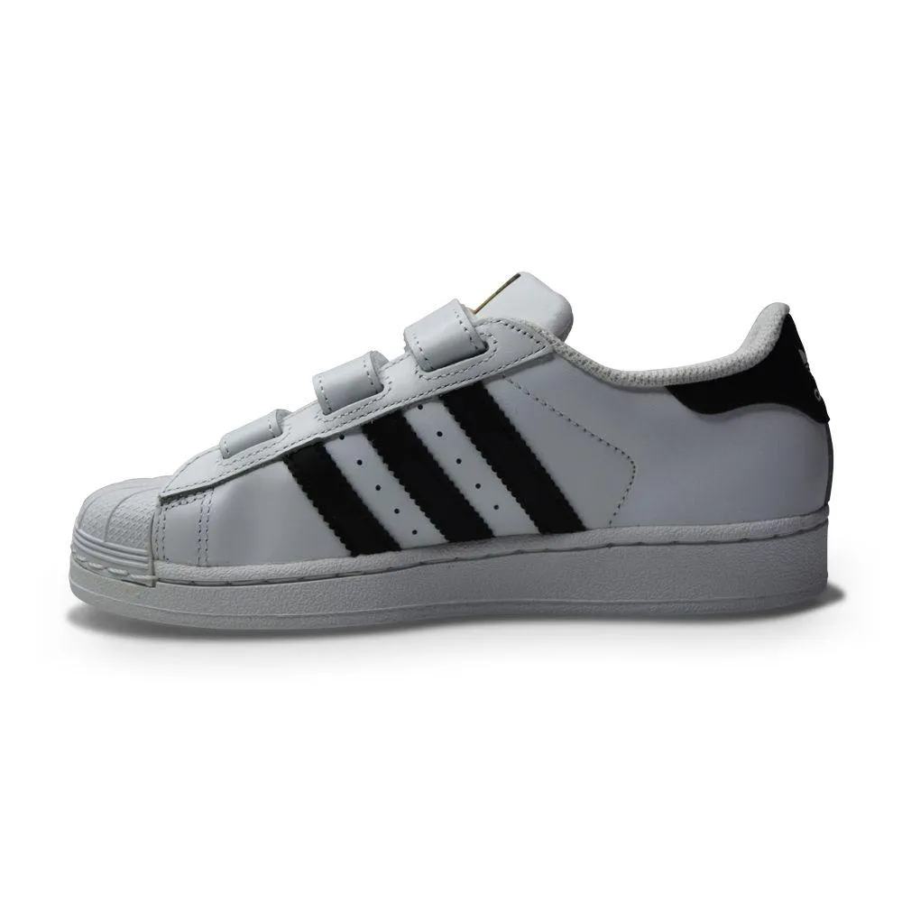 Kids Adidas Superstar CF C - B26070 - White Black