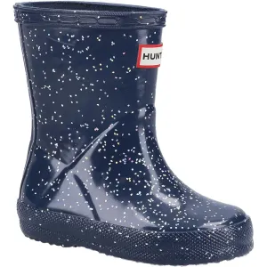 Kids First Classic Giant Glitter Rain Boots - Valtameri Blue by Hunter