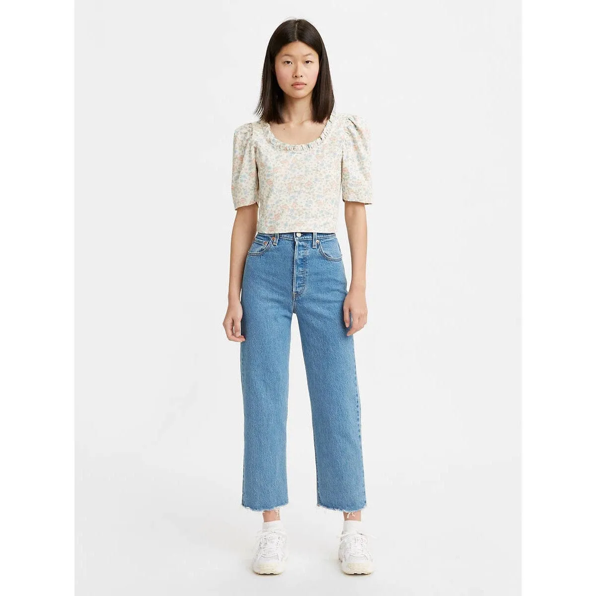 Levi's Ribcage Straight Ankle Jeans - Jazz Wave