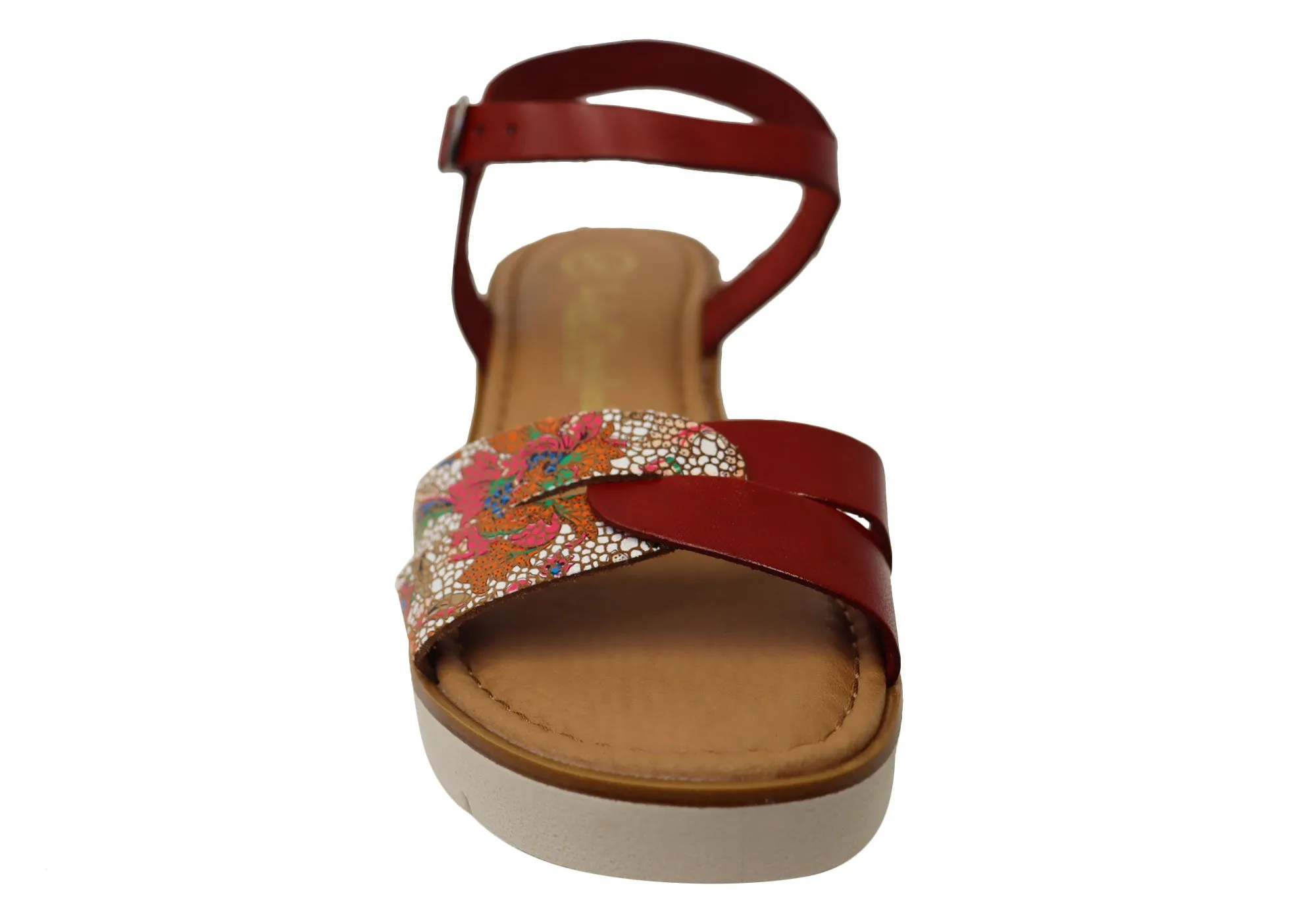 Lola Canales Ellie Womens Comfortable Leather Sandals Made In Spain