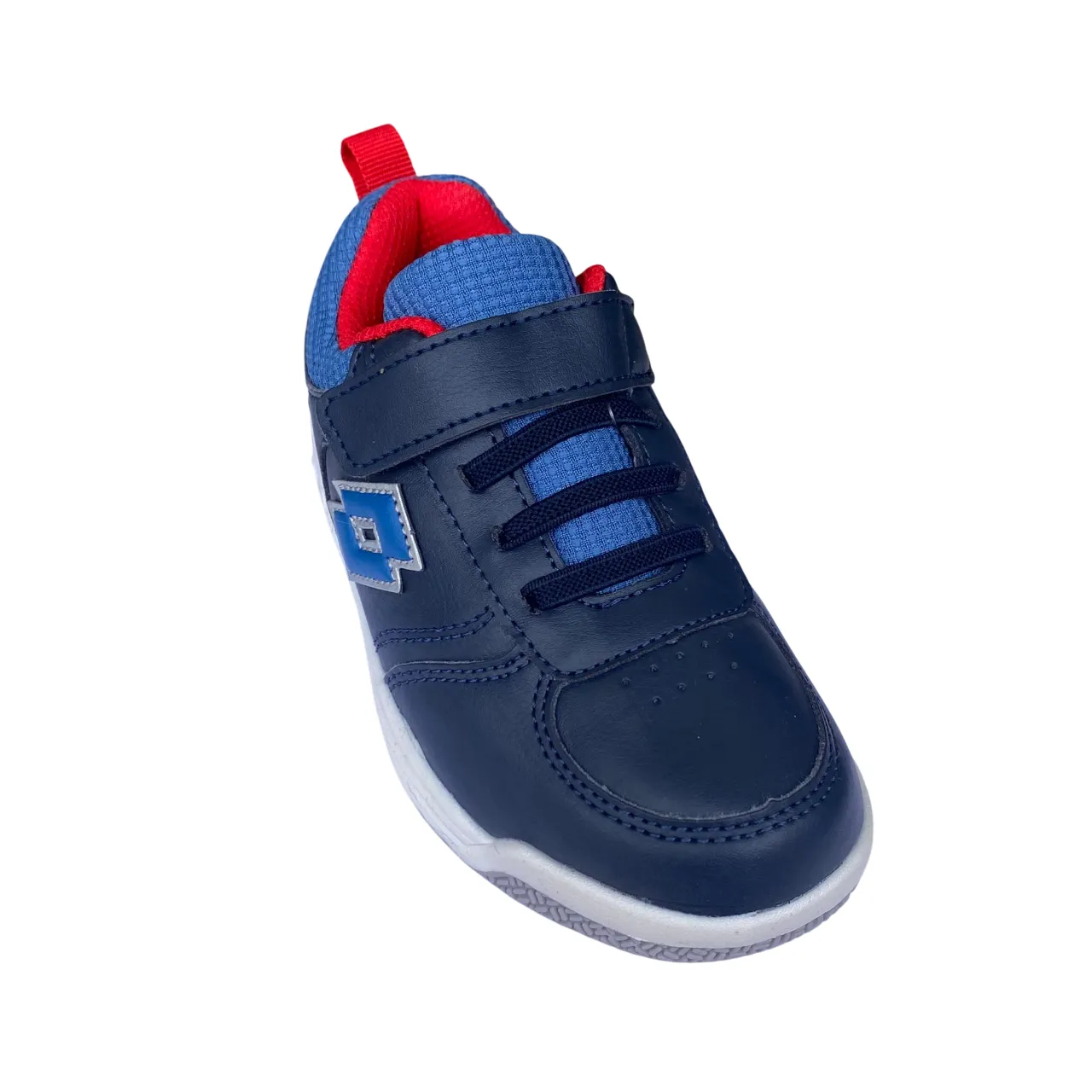 Lotto scarpa da tennis da bambino Set Ace 214998 75K blu-azzurro-rosso