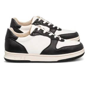 MALONE - BLACK LEATHER OFF-WHITE