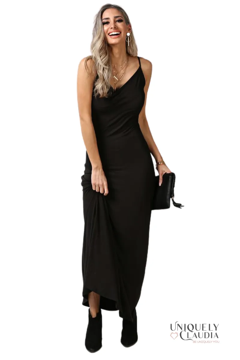 Mandy Cowl Neck Maxi Dress