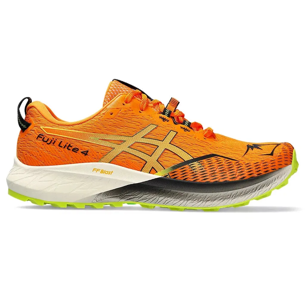 Men's Asics Fuji Lite 4 Bright Orange/Neon Lime