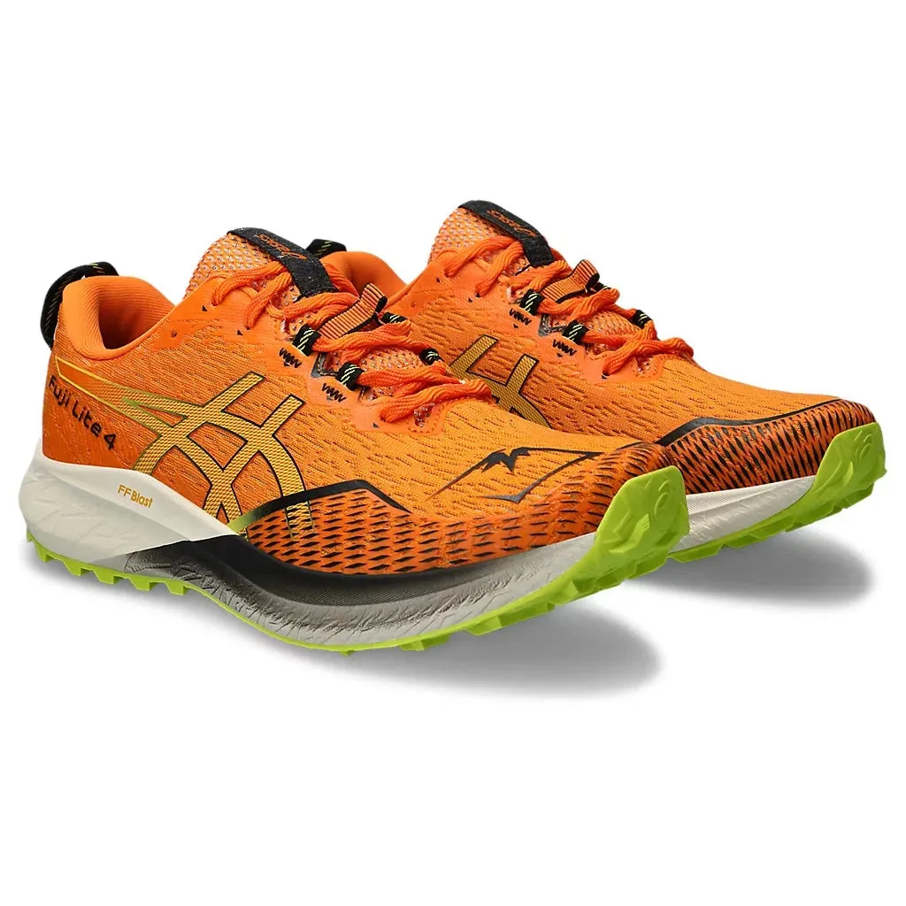 Men's Asics Fuji Lite 4 Bright Orange/Neon Lime