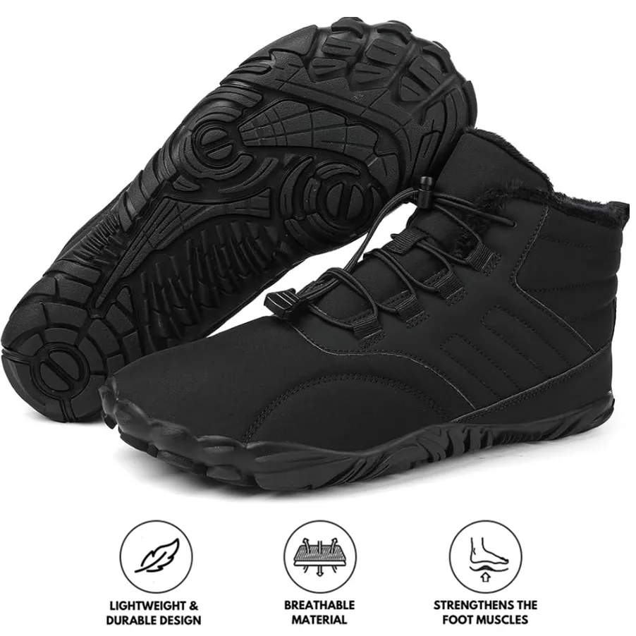 Men's Barefoot shoes Toe shoes Winter Shoes Snow Boots Quick-drying Trail Running shoes Soft Lightweight Fitness shoes Breathable Aqua shoes Non-slip Sole and Wide Toe Box