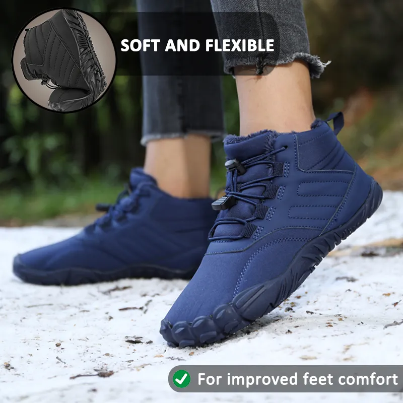 Men's Barefoot shoes Toe shoes Winter Shoes Snow Boots Quick-drying Trail Running shoes Soft Lightweight Fitness shoes Breathable Aqua shoes Non-slip Sole and Wide Toe Box