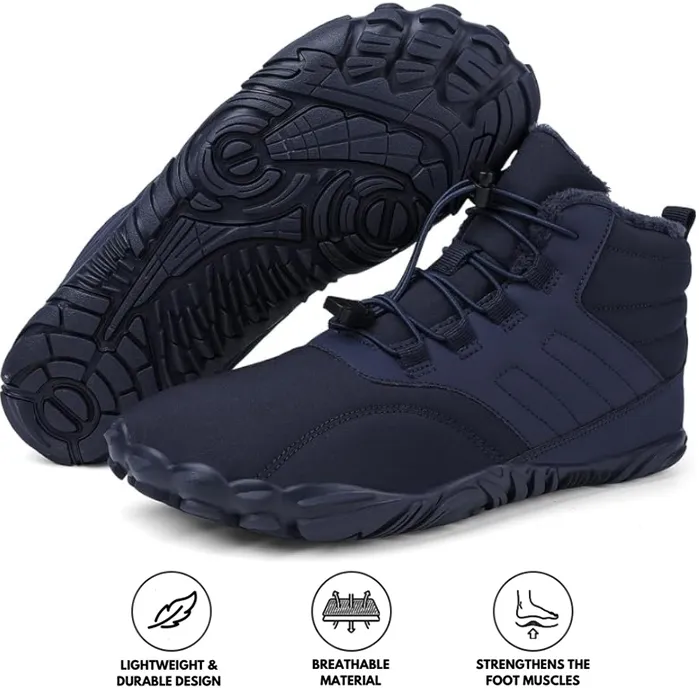 Men's Barefoot shoes Toe shoes Winter Shoes Snow Boots Quick-drying Trail Running shoes Soft Lightweight Fitness shoes Breathable Aqua shoes Non-slip Sole and Wide Toe Box