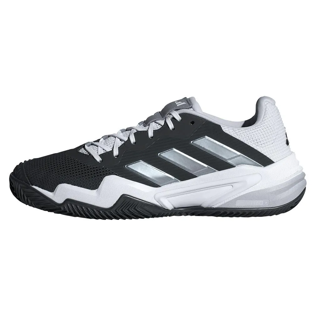 Men's Barricade 13 Clay Tennis Shoes Black and White