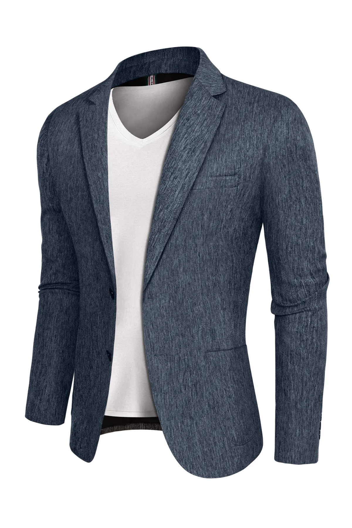 Men's Blazer Jacket Slim Fit Two Buttons Casual Sports Coats Notched Lapel Suit Jacket Tops