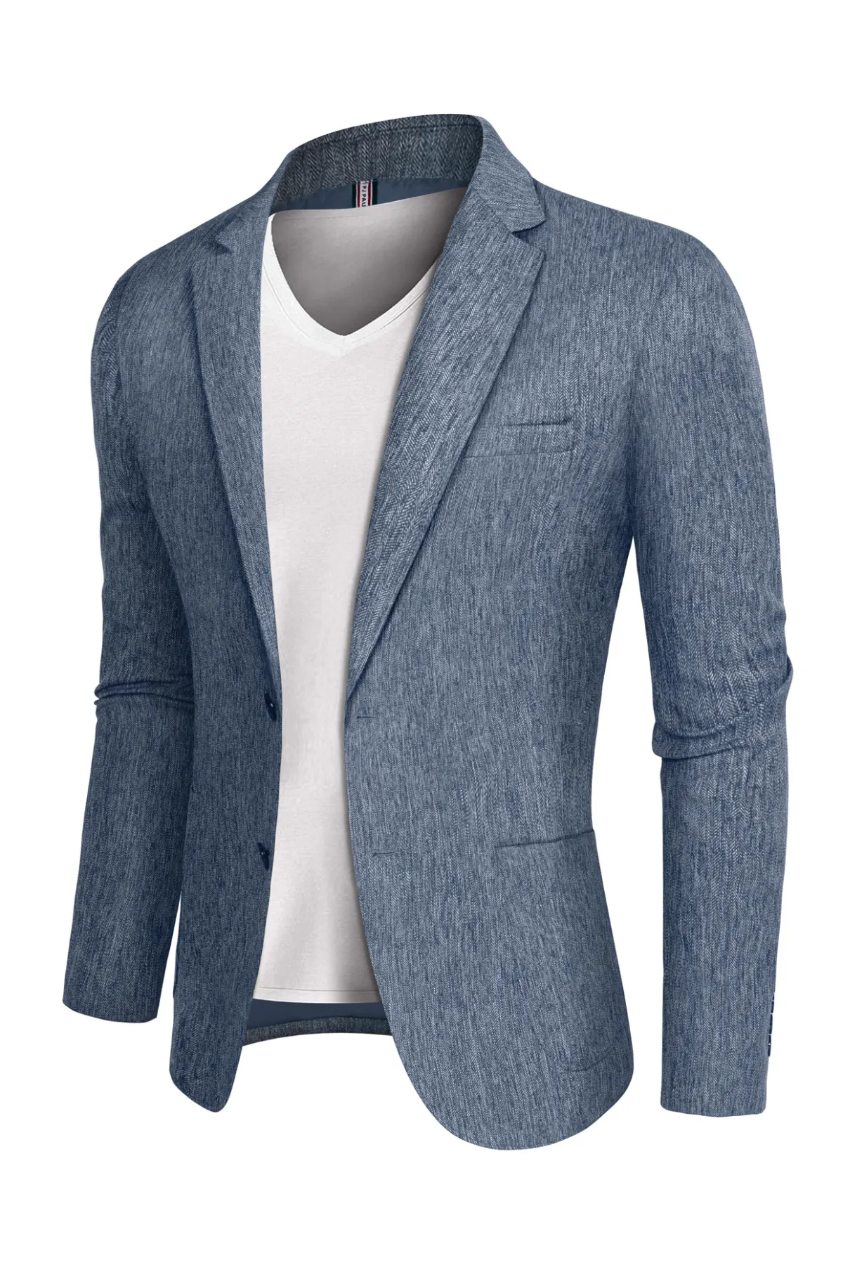 Men's Blazer Jacket Slim Fit Two Buttons Casual Sports Coats Notched Lapel Suit Jacket Tops