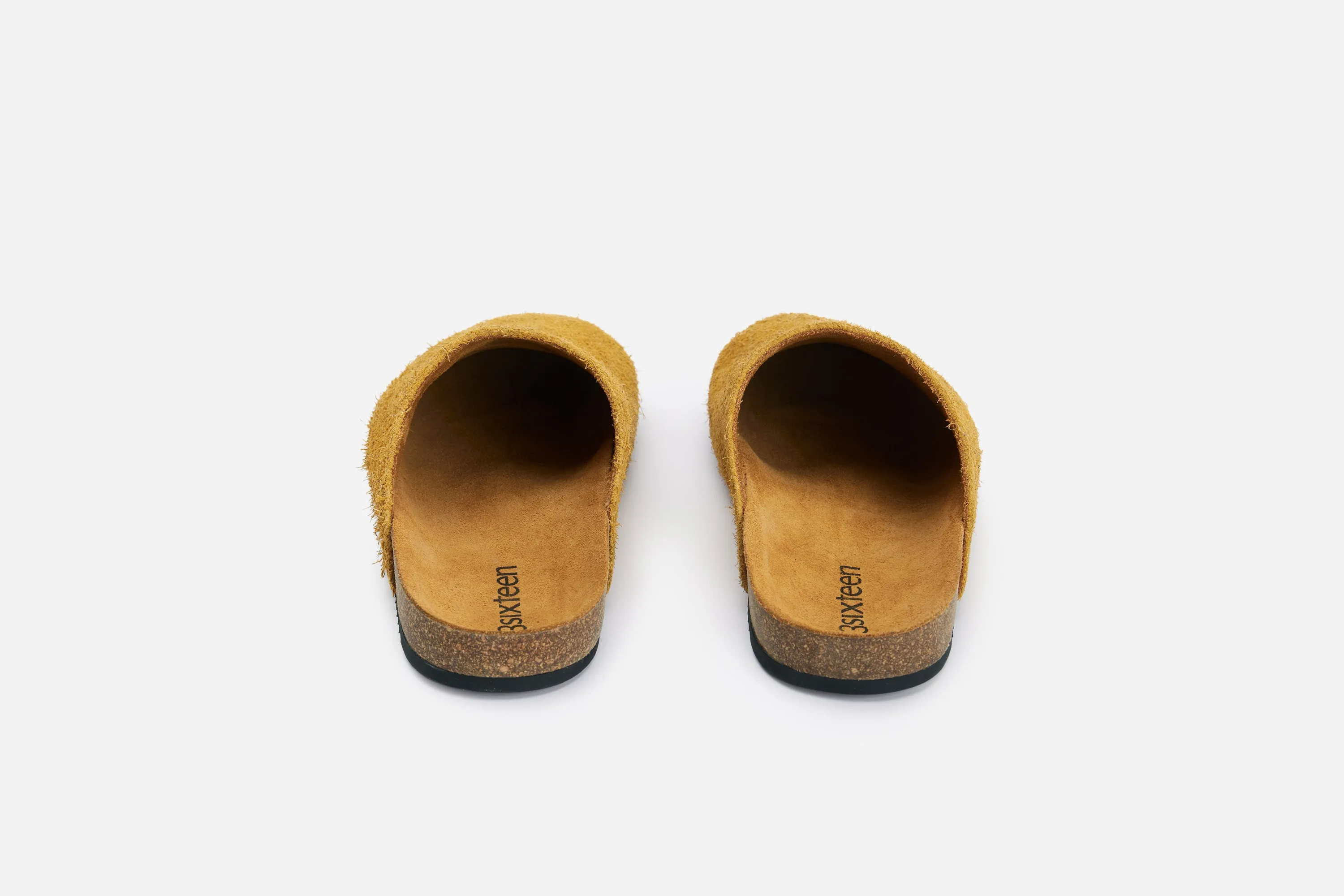 Mule ~ Shaggy Tan Suede