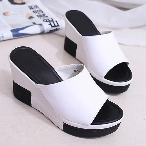 NEW 2017 platform women sandals summer shoes woman flat with height increasing slippers women flip flops sandalias mujer