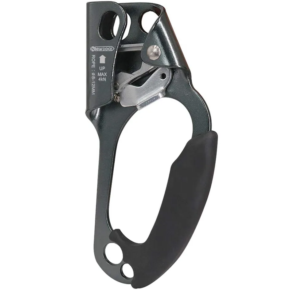 NewDoar UIAA & CE Certified Right Hand Ascender for 8~12MM Rope - Grey